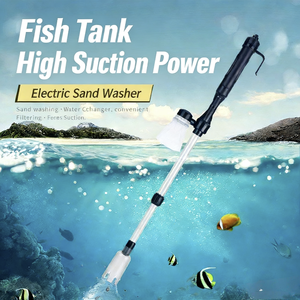 Pompa per <span class=keywords><strong>Acquario</strong></span> <span class=keywords><strong>in</strong></span> Plastica Ecologica Moderna Quadrata con Cambio Acqua Elettrico e Dispositivo di Aspirazione Detriti per Pulizia <span class=keywords><strong>Sabbia</strong></span> - Product Image 1