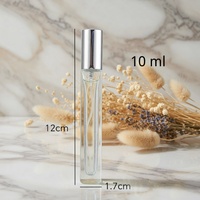 Flacon de parfum en verre transparent 10ml 15ml avec capuchon pulvérisateur – Bestseller rond pour l'emballage de parfums – Offre Spéciale