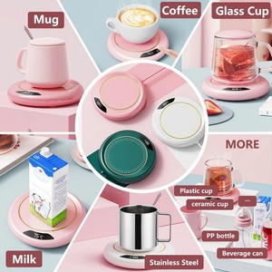 Chauffe-tasse USB pour thé au lait et café, maintien au chaud à 55 degrés, 3 niveaux de température réglables, affichage LED, sous-verre chauffant - Product Image 4