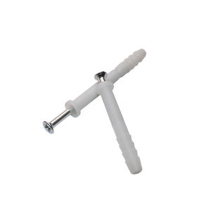 Inserts de cheville en plastique de 8MM et vis de montage pour charnières vis auto-perceuses bouchon d'expansion murale jaune blanc - Product Image 4