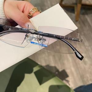 Moda sin montura presbicia Anti luz azul mujeres hombres gafas de lectura ultraligeras gafas de lectura Anti rayos azules al por mayor - Product Image 4