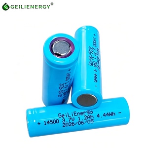 Baterai Li-Ion Isi Ulang UN38.3 14500 3.7V 1200mAh untuk Monitor Tekanan Darah Elektronik/Oksimeter Denyut Nadi/Glukometer