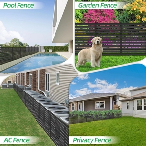 Panel de valla DE PANTALLA DE PRIVACIDAD DE Metal para exteriores, Kit de cubierta de CA sin excavación para equipo de piscina de cubo de basura, Partición de barrera de jardín - Product Image 6