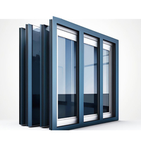Ventana Corredera - Solución Integral para el Envolvente de Edificios con Herrajes Integrados, Juntas, Drenaje, Aislamiento Térmico de Aleación de Aluminio para