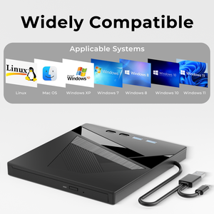 Ver películas de copia de seguridad de datos Multifuncional CD Writer Burners Unidad óptica USB Reproductor de DVD externo Unidad de lector de tarjetas - Product Image 5