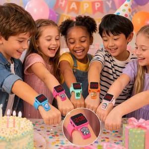 Orologio Digitale LED per <span class=keywords><strong>Bambini</strong></span> con Personaggi dei Cartoni Animati, Divertente Orologio Elettronico per Ragazzi e Ragazze, Regalo per <span class=keywords><strong>Bambini</strong></span> - Product Image 3