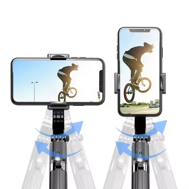 Mobile Gimbal Stabilizer for Smartphone-Portable ABS+Aluminium Alloy with 450mAh Battery 90/360 Rolling Angle