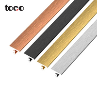 Toco – bande de bordure en forme de t, bande de décoration, profil en t, fine bande de transition en métal