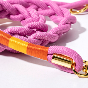 Guinzaglio per cani intrecciato doppio Nylon collare Paracord di lusso <span class=keywords><strong>Slipknot</strong></span> morbido guinzaglio per cani senza mani - Product Image 6