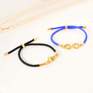 Châu Âu Và Hoa Kỳ Hợp Thời Trang Hợp Thời Trang Chuỗi Vòng Đeo Tay Hot New Đa Năng Bện Dây Màu Đỏ Vòng Tròn May Mắn Cho Vòng Đeo Tay - Product Image 3