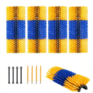 Spazzola per grattare il bestiame, 4 pezzi, 17,1 pollici, spazzola per alleviare il prurito dei cavalli, per prodotti per la cura dei cavalli, materiale PP, colore solido - Product Image 1