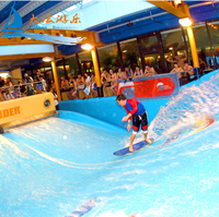 Flow Rider Simulant le Surf avec Machine à Ondes pour Parc Aquatique Flowrider Wave Surf pour Piscine Privée