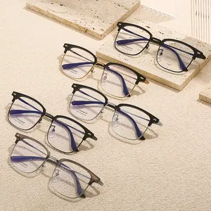 FANXUN15010 Quality TR Eyebrow Collar Design B Titanium Glasses Casual Men's Titanium Frame Square Frame Glasses