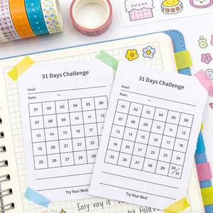 31-Day Self-Discipline Notebook Paper Office Planner for Habit Formation Goal Setting Self-Adhesive Feature for Back-to-School - Product Image 6