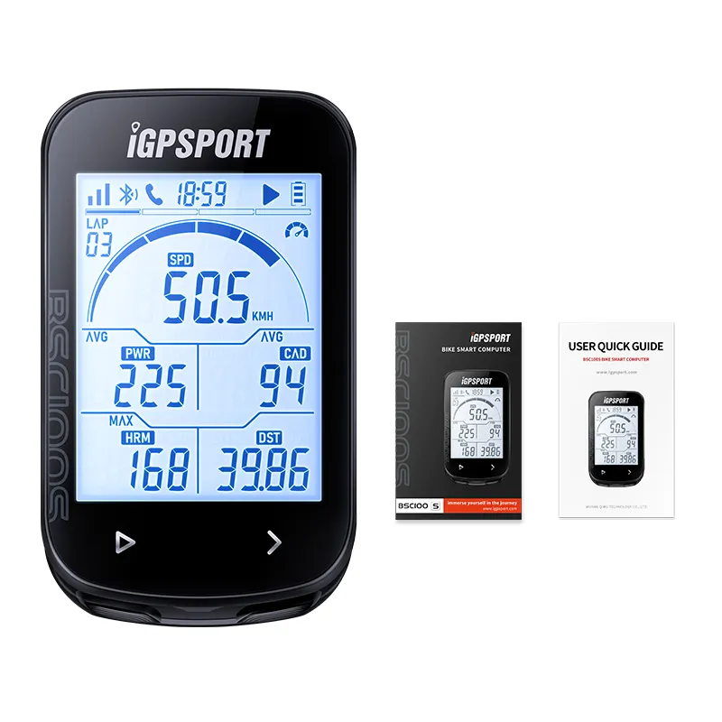 IGPSPORT BSC100S 2.6 Polegada tela grande GPS Odômetro Ciclismo Bicicleta Computador Sensores Ciclo Equitação Ciclismo Velocímetro