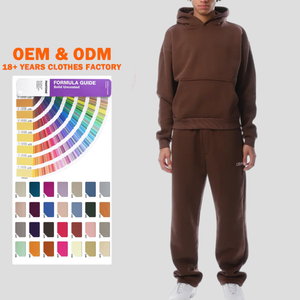 Vêtements de sport personnalisés, logo, jogging, survêtement décontracté, sweat-shirt, pantalon de survêtement, ensemble deux pièces, ensembles chauds d'hiver pour femmes et hommes - Product Image 1