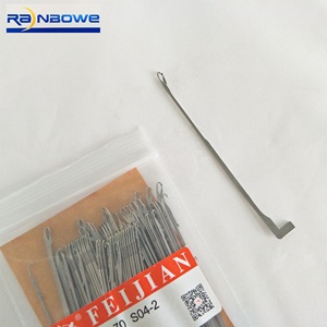 Pièces détachées argentées de haute qualité de la marque Feijian pour <span class=keywords><strong>machine</strong></span> à <span class=keywords><strong>tricoter</strong></span> les chaussettes, aiguilles HOFA - Product Image 3