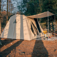 Tentes américaines vintage en toile de coton polyester camping en plein air famille glamping tente de luxe