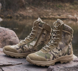 DFB0424 Stock4 seasons CP - Botas tácticas de lona con camuflaje, botas de caza, resistentes y duraderas - Product Image 1