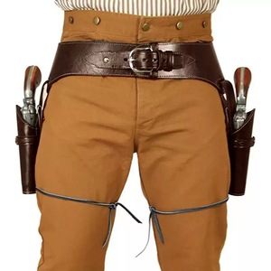 Ceinture de capitaine Renaissance 2025, ceinture double de cowboy, étui à revolver, ceinture médiévale de pirate, corsaire, costumes d'Halloween - Product Image 3
