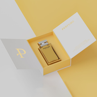Boîtes d'emballage de parfum de luxe personnalisées en violet, boîtes en carton de luxe avec logo magnétique pour boîte de parfum