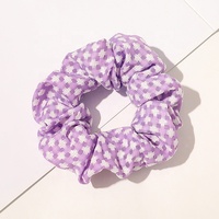 Plaid grand col cercle de cheveux été nouvelle coiffure coréenne tempérament net rouge INS vent simple fille accessoires de cheveux