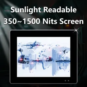8 inch màn hình cảm ứng màn hình điện dung kháng công nghiệp không quạt LCD hiển thị IP65 không thấm nước nhúng màn hình cảm ứng màn hình
