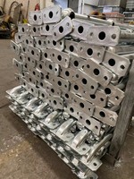 Poteaux de balustrade en acier au carbone GMS GI avec articulation à rotule pour clôture