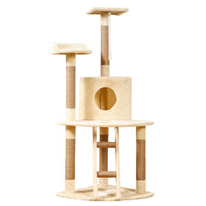 निर्माता थोक सिसल शॉर्ट प्लग स्थिर ग्रे बेज ब्राउन टॉवर कंंडो बिल्ली के पेड़ - Product Image 5