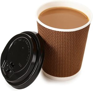 Vasos de Papel Desechables Biodegradables de Pared Simple PLA con Logotipo Personalizado para Café para Llevar, Venta al por Mayor de Fábrica - Product Image 4