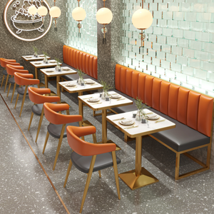 Fournir un service à guichet unique Coffee Shop Design d'intérieur Café de luxe Tabouret et ensemble de table Artisanat Tables et chaises de <span class=keywords><strong>barbecue</strong></span> rétro - Product Image 3