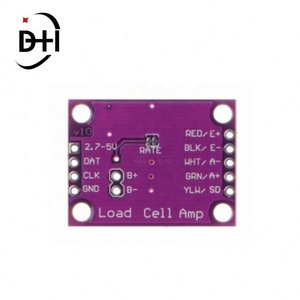 Celda de carga HX711, Adaptador de conversión A/D de 24 bits, Placa amplificadora para celda de carga, Sensor de peso - Product Image 6