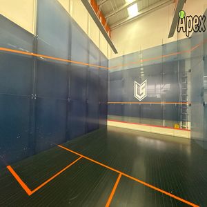 Terrain de <span class=keywords><strong>squash</strong></span> double intérieur APEX, verre trempé de haute qualité, terrain de <span class=keywords><strong>squash</strong></span> portable avec installation de sol en bois disponible - Product Image 2