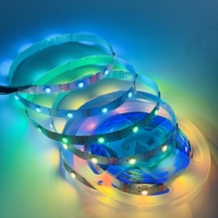 Bande LED RGB WS2815 DC12V avec fonction de reprise après coupure, 30 LED/m, adressable pour configuration de jeu, chambre à coucher, éclairage décoratif DIY