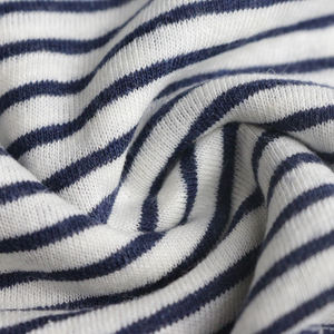 Échantillon gratuit 55% lin 45% viscose jersey à rayures <span class=keywords><strong>Lela</strong></span> Rose tissu pour vêtements - Product Image 2