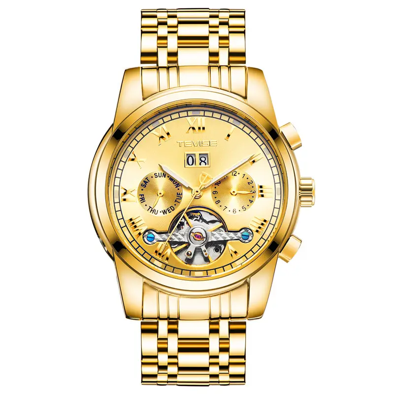 2019 Tevise 9005D שעוני יד אוטומטי מכאני שעון tourbillon גברים שעון