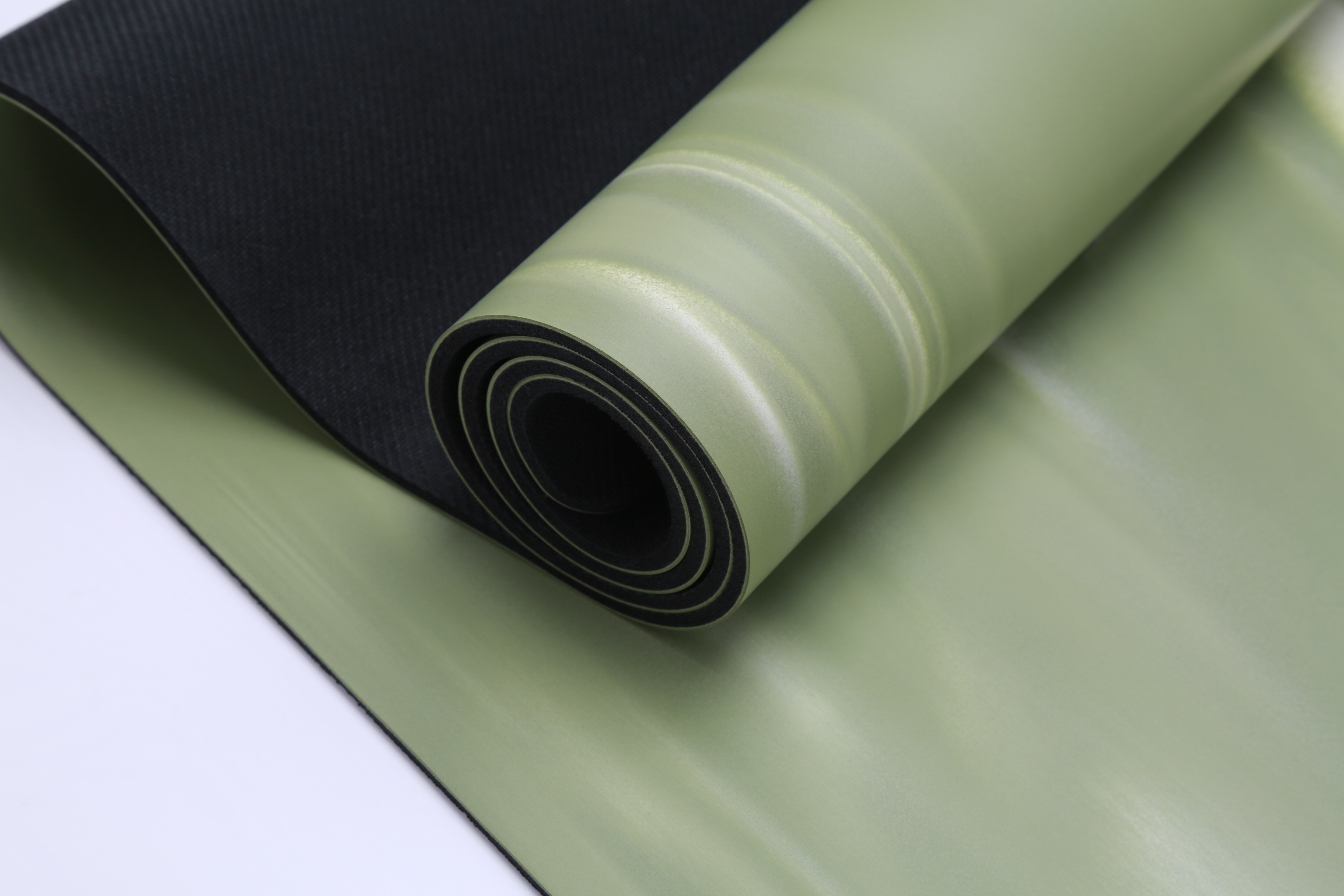PU yoga mat - green