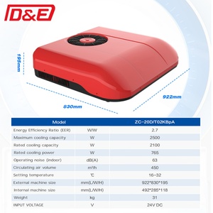 แอร์รถบรรทุกใหม่ 24V 2500W พัดลมสำหรับรถบ้านและรถมอเตอร์โฮม ใช้ได้กับรถทุกรุ่น - Product Image 5