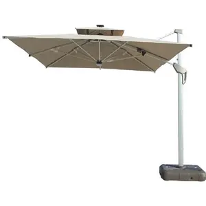 Cantilever Polyester UV-Schutz Outdoor Garten Patio hängen Sonnenschirm