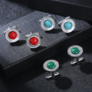 Nhà Máy Trực Tiếp Thời Trang Mới Vòng Hợp Kim Khuy Măng Sét Người Đàn Ông Phong Cách Của Khuy Măng Sét Phụ Kiện Cho Tiệc - Product Image 1