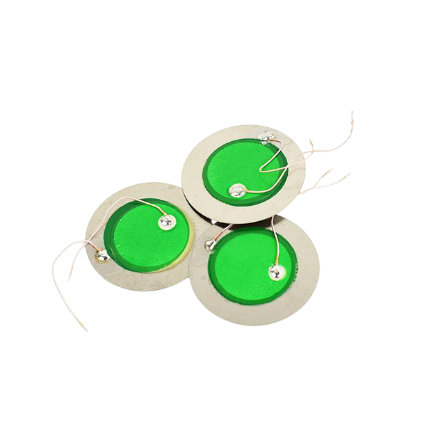 Stainless Steel Green Oil Coated Piezo Element AT-23G-3A 23mm Full Electrode 3.0kHz Piezo Ceramic Disc