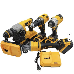 Hot Sale OEM Customization Herramientas 4in1 Power Tool Kit With Angle Impact Wrench Hammer Drill Wkc-4-1 <b>Battery</b>-Powered Operat - Product Image 4