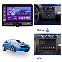 Estéreo Universal para Auto de 10 Pulgadas, Reproductor de DVD, Radio, Navegación, Unidad Principal de 4 Núcleos, GPS, Amplificador, Carplay, Android Auto con Perillas