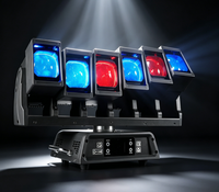 Projecteur rotatif XY Snake 6*60W à rotation infinie, LED RGBW/RGBWAUV/vertes, contrôle DMX512 pour événements, DJ, soirées professionnelles