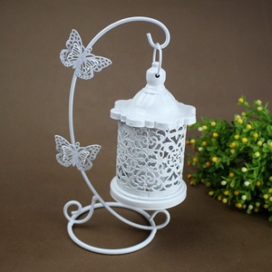 Moroccan <strong>Candle</strong> Lanterns <strong>Wedding</strong> Metal Storm Lantern Home Decoration - Product Image 2