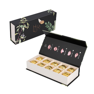 Boîte à dessert à rabat de luxe pour biscuits au <span class=keywords><strong>chocolat</strong></span> et macarons, lamination brillante et gaufrage personnalisés pour l'emballage cadeau - Product Image 3