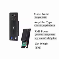 Module d'amplificateur CVR Sound Standard Sound Speaker Carte d'ampli DSP bidirectionnelle de 1000 watts