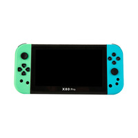 Console de Jeu Portable X80Pro Écran Large 7,0 Pouces Combat Arcade Double Joueur pour GBA Console Rétro Nostalgique pour Enfants Wi-Fi