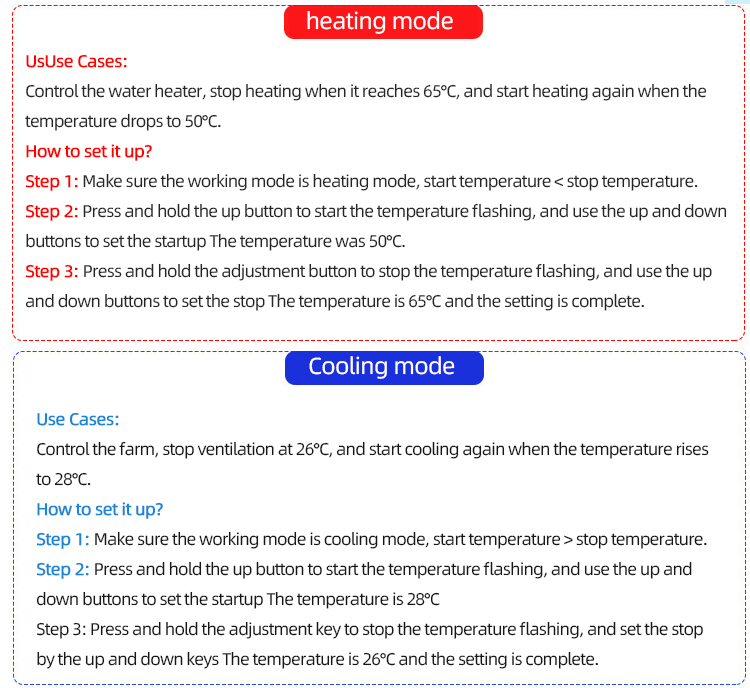 digital temperature controller 220V thermostat socket Special thermostat for incubator W2021(图5)