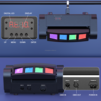 U`King 60W Spider Moving Beam Light 8 LED RGBW Mini Spider Projecteur de Scène DMX Contrôle Sonore pour Club DJ Spectacle Fête à Domicile